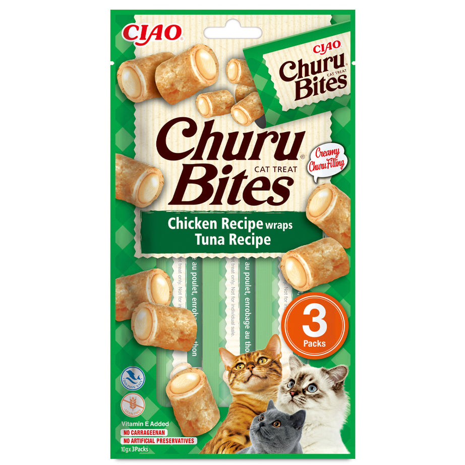 Churu Bites - Tuna and Chicken Snacks for Cats