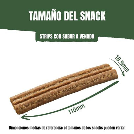 Adventuros Strips Veado Selvagem |  90 g - DOGGIE STORE
