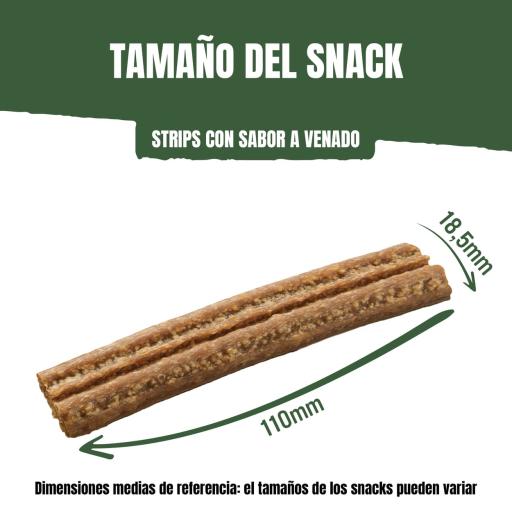 Adventuros Strips Veado Selvagem |  90 g - DOGGIE STORE