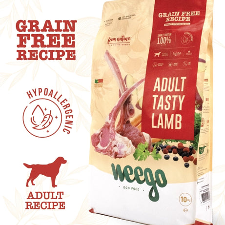 Weego Adult Tasty Lamb – Ração Sem Cereais para Cães Adultos