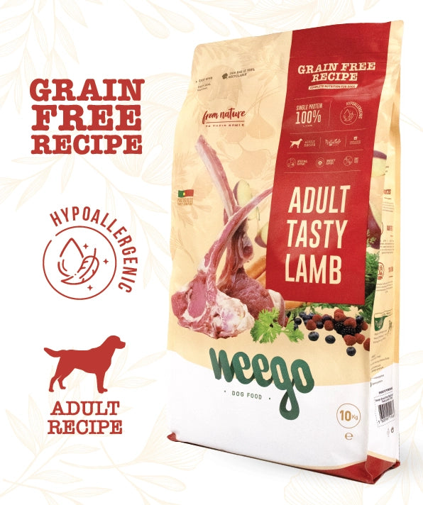 Weego Adult Tasty Lamb – Ração Sem Cereais para Cães Adultos