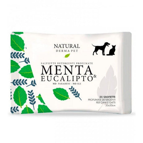 TOALHITAS NATURAL DERMA PET MENTA E EUCALIPTO