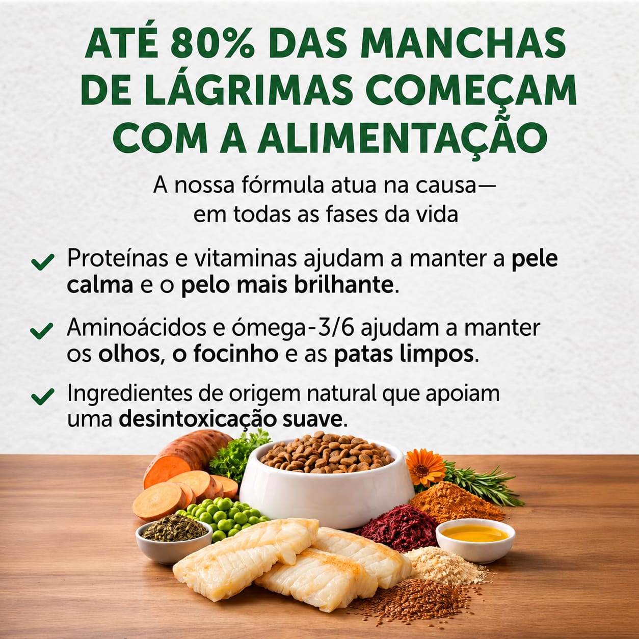 Nature’s Protection Superior Care para Cão Todos Tamanhos e Fases de Vida de pelo branco | Peixe Branco