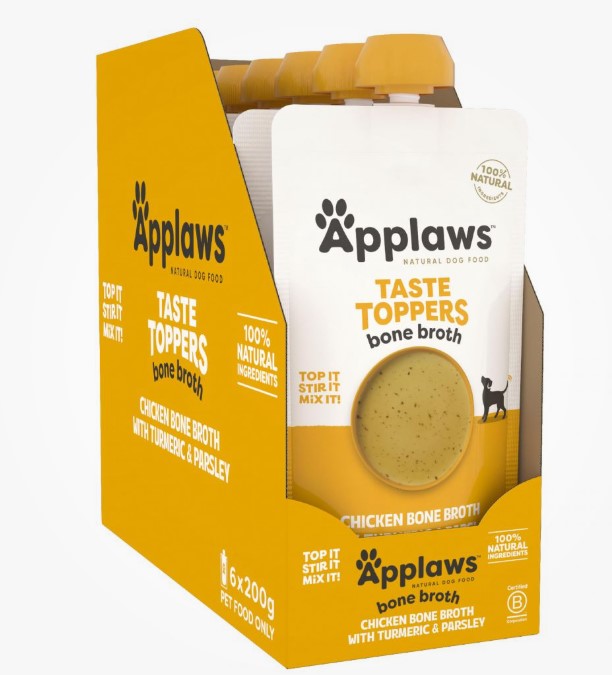 Applaws Taste Toppers em caldo | Osso de Frango com Curcuma & Salsa