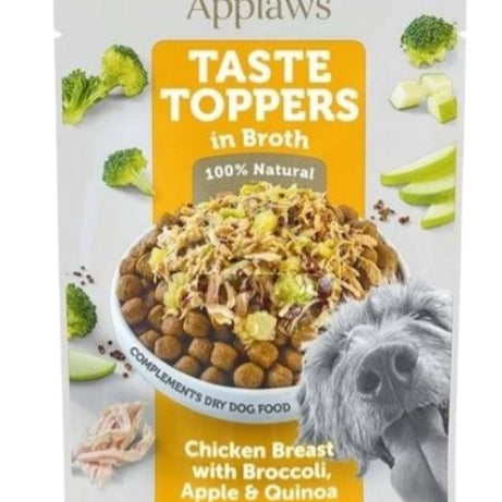 Applaws Taste Toppers em caldo - Saqueta 85g | Frango, brócolos, maçã e Quinoa
