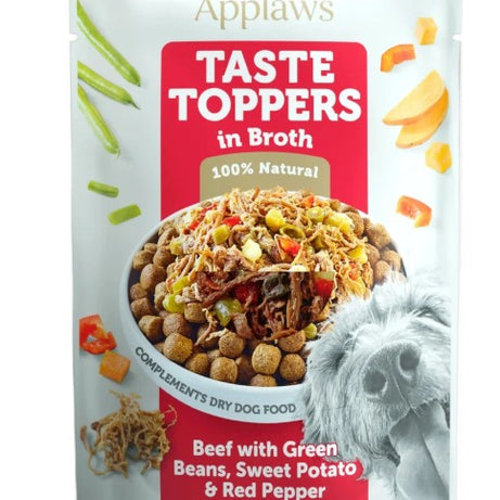 Applaws Taste Toppers em caldo - Saqueta 85g | Carne de vaca e outros vegetais