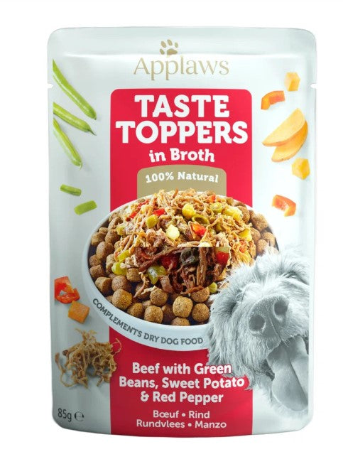 Applaws Taste Toppers em caldo - Saqueta 85g | Carne de vaca e outros vegetais