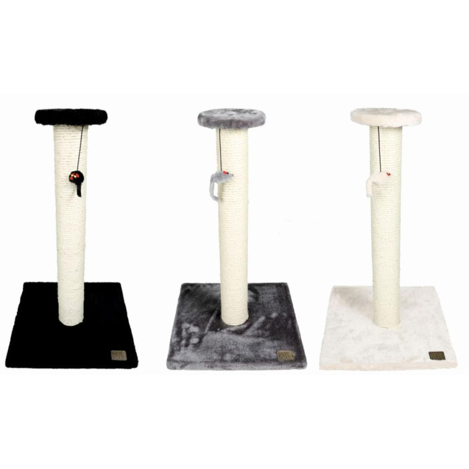 Torre Para Gato Stamp - Arranhador com brinquedo suspenso - 35x35x60cm - Cores Sortidas