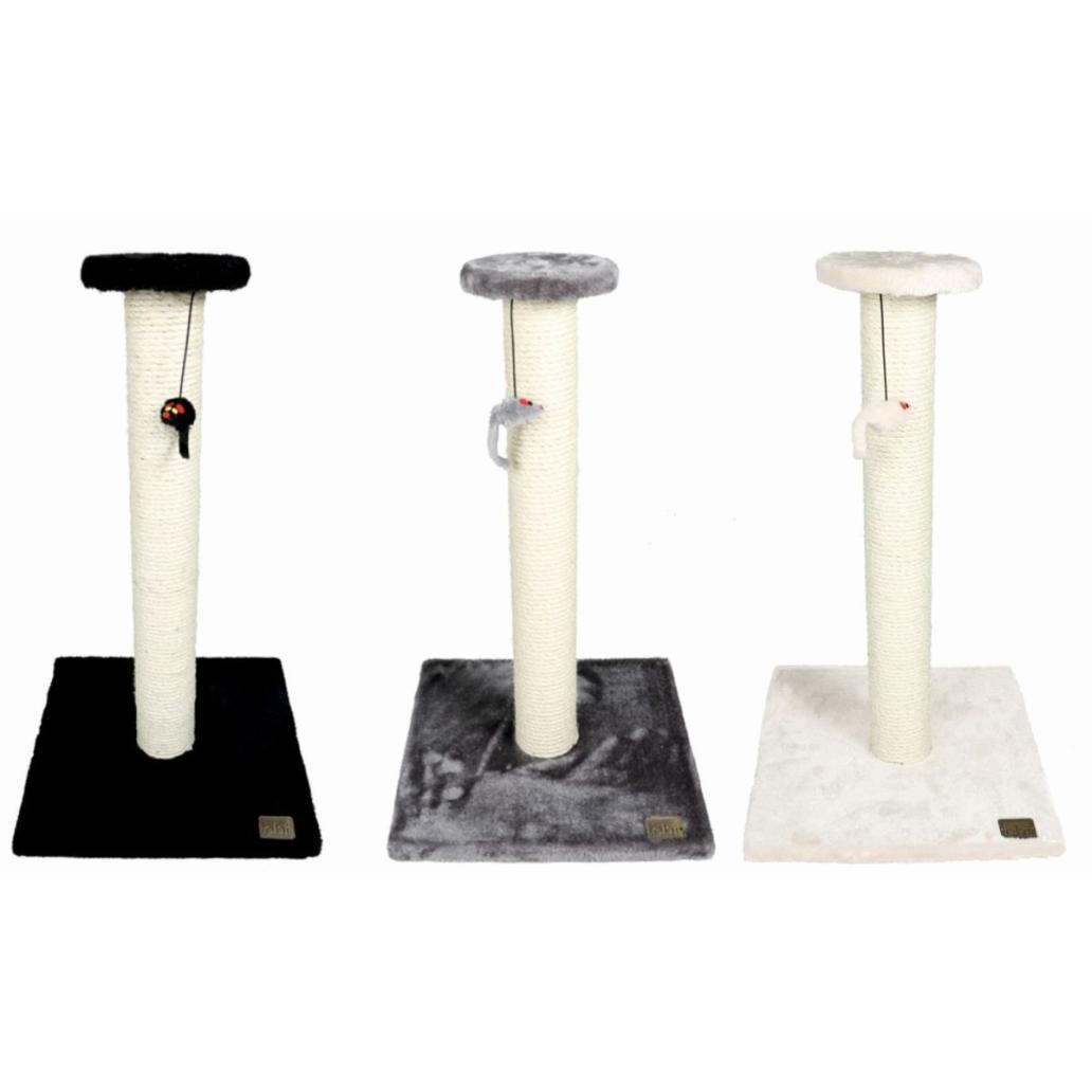 Torre Para Gato Stamp - Arranhador com brinquedo suspenso - 35x35x60cm - Cores Sortidas