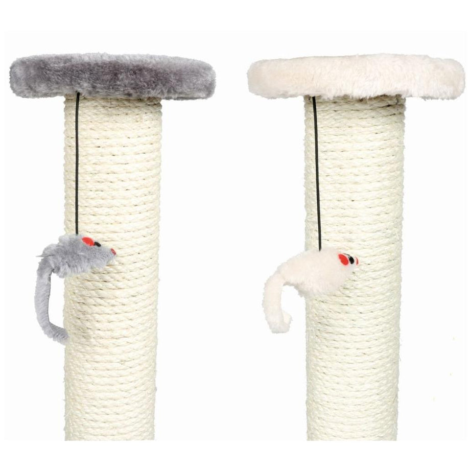 Torre Para Gato Stamp - Arranhador com brinquedo suspenso - 35x35x60cm - Cores Sortidas
