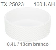 Comedouro de cerâmica branco Trixie para cão e gato