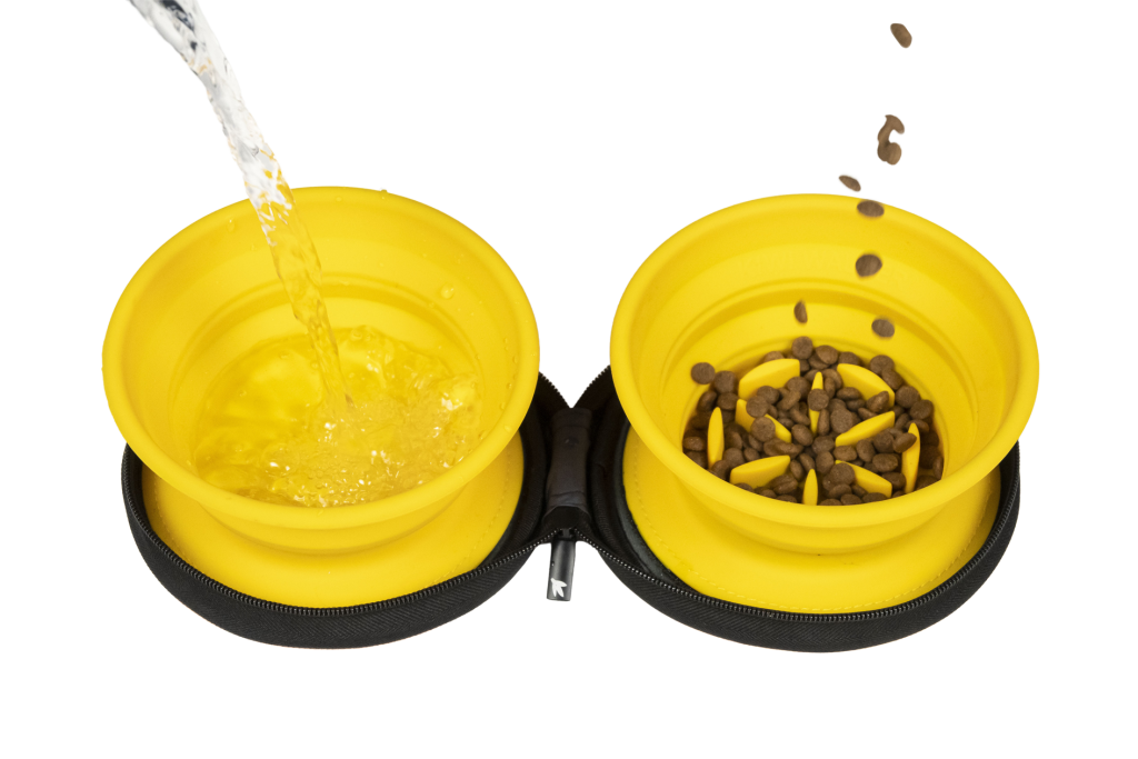 Comedero doble de viaje - Slowfeeder