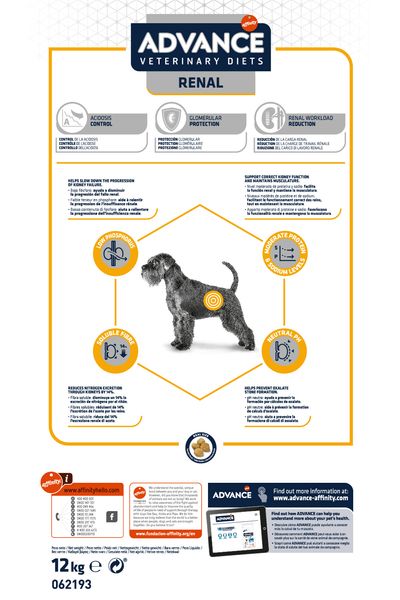 Advance Veterinary Diets Renal para cães - DOGGIE STORE
