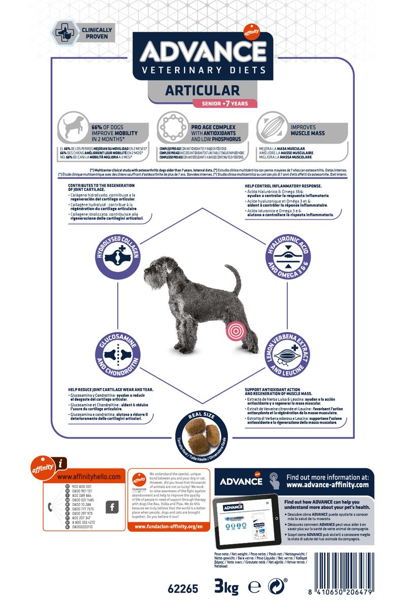 Advance Veterinary Diets Articular Care Senior para cães - DOGGIE STORE