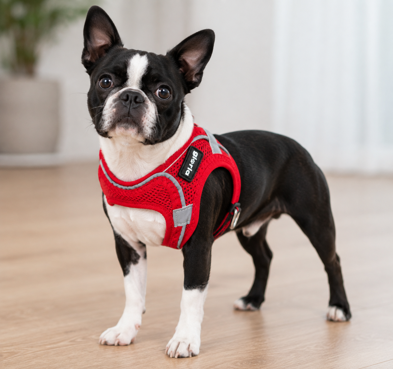 Peitoral GLORIA Trek Star para cão | Vermelho