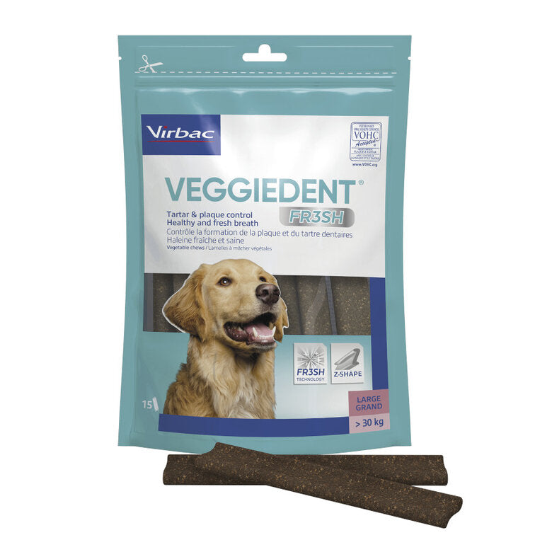 VIRBAC VEGGIEDENT FRESH DENTAL CHEWS FOR DOGS