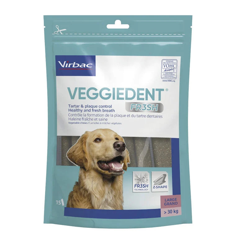 VIRBAC VEGGIEDENT FRESH DENTAL CHEWS FOR DOGS