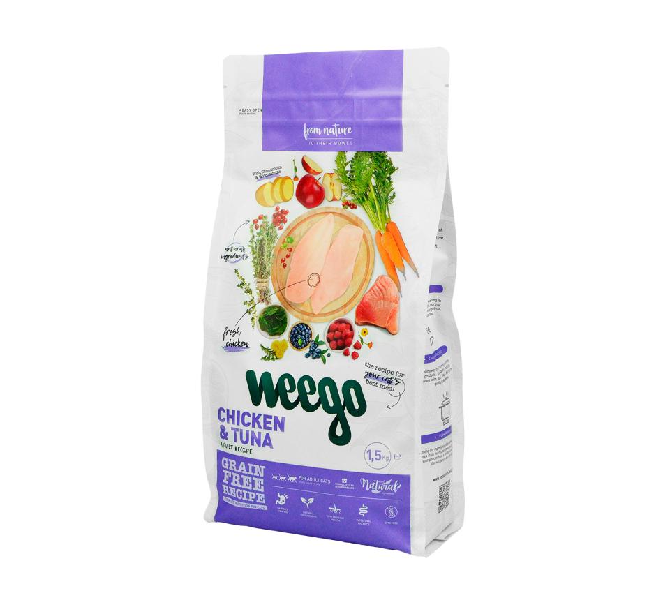 Ração para Gato Adulto Frango e Atum Weego