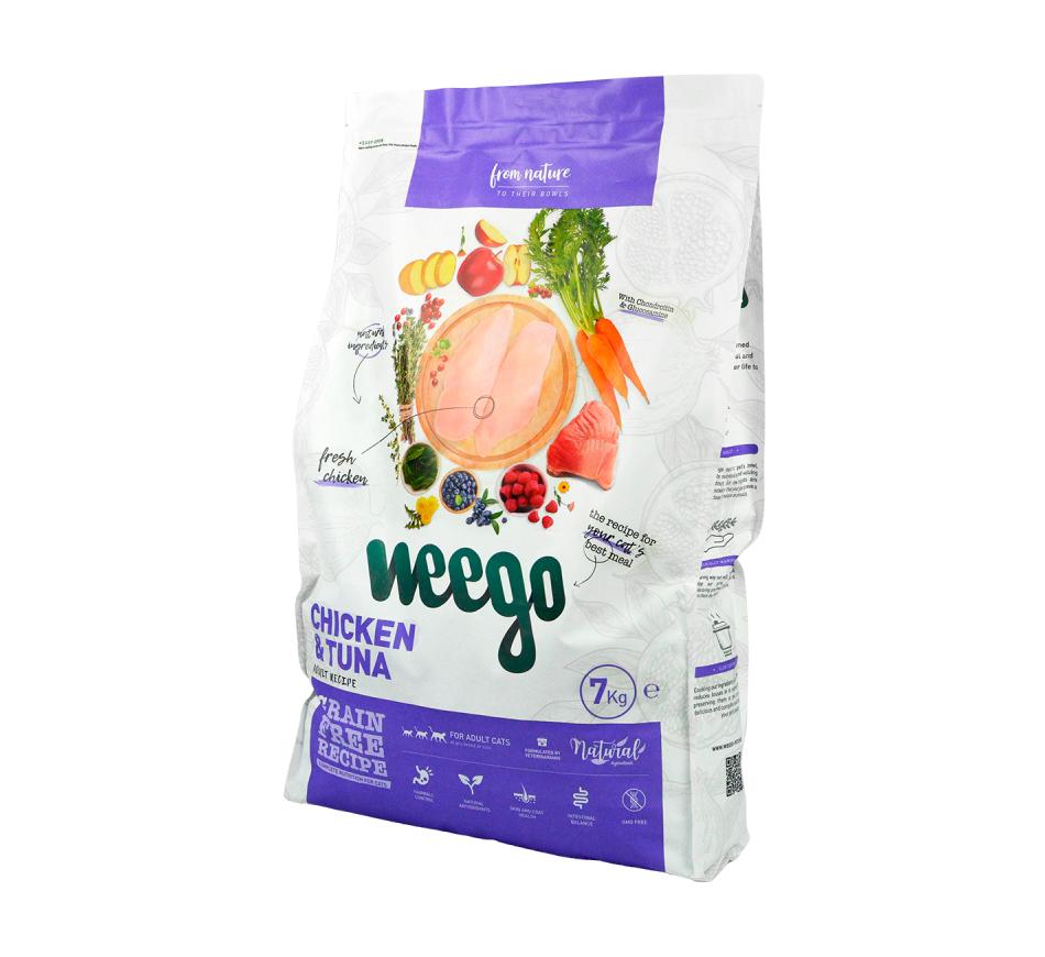 Ração para Gato Adulto Frango e Atum Weego