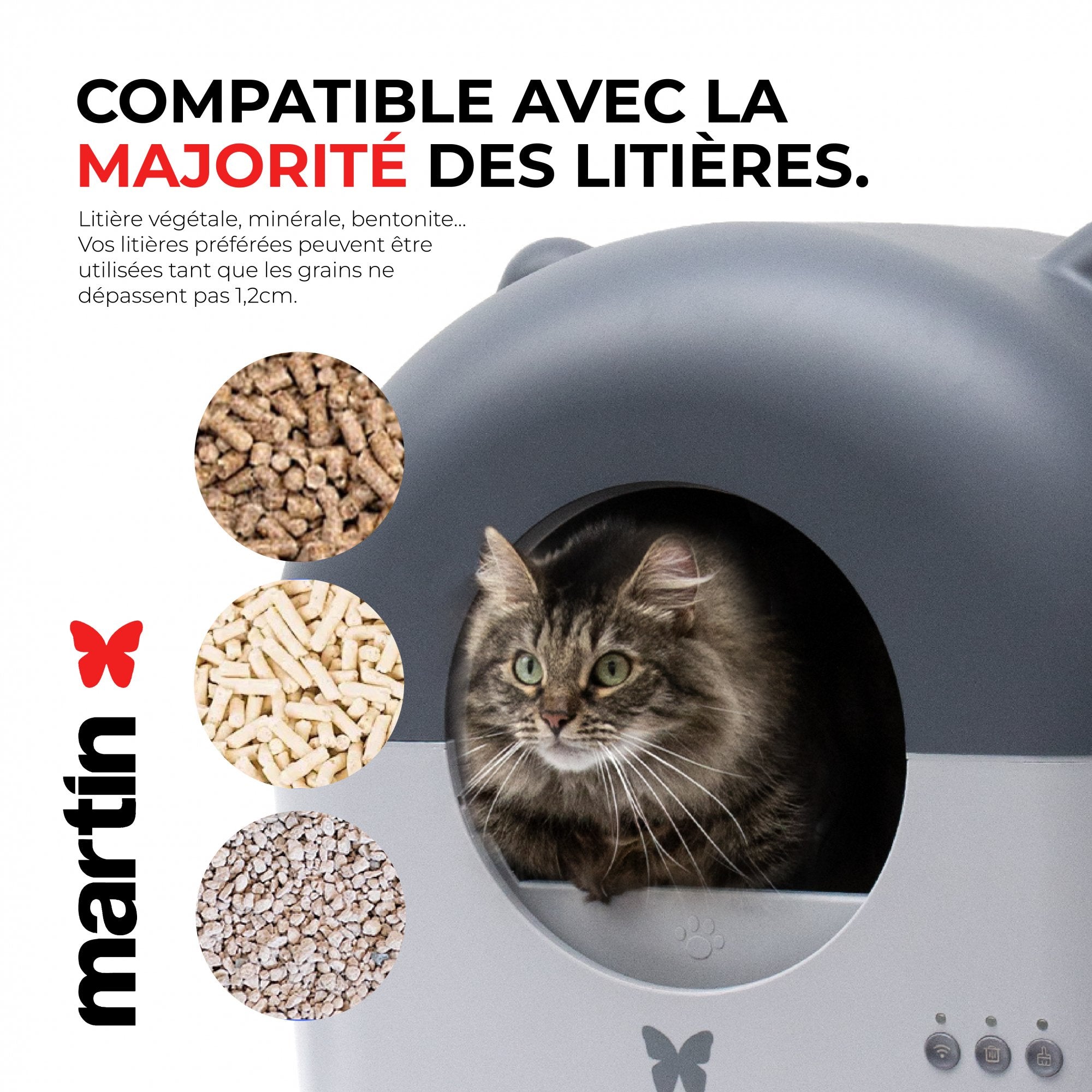 WC Automático Para Gatos Martin 76 L