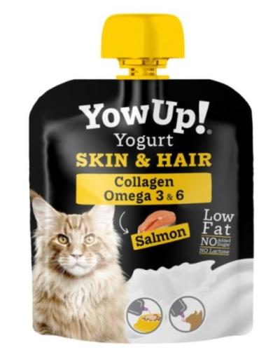 YOWUP! SKIN & HAIR SALMON YOGURT FOR CATS | 3x85 g