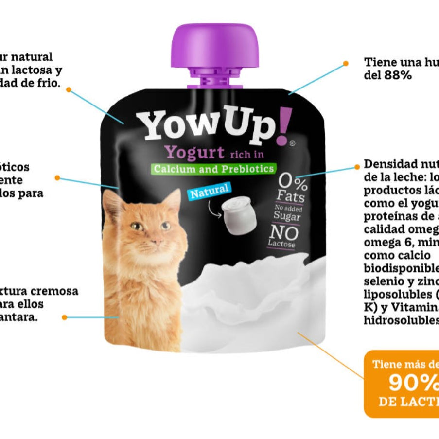 YOWUP NATURAL YOGURT FOR CATS - 3x85 gr.